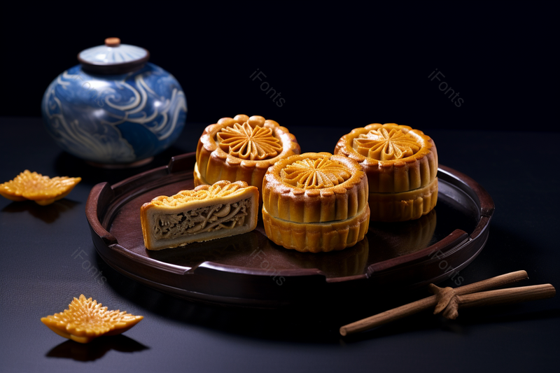 中国传统节日食物中秋广式月饼,高清,摄影图,摄影图片,图片大全,摄影图免费下载